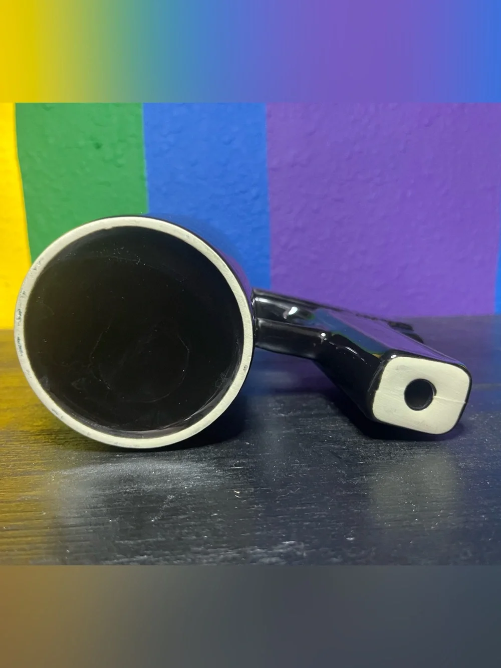 Black Novelty Gun-Handle Mug